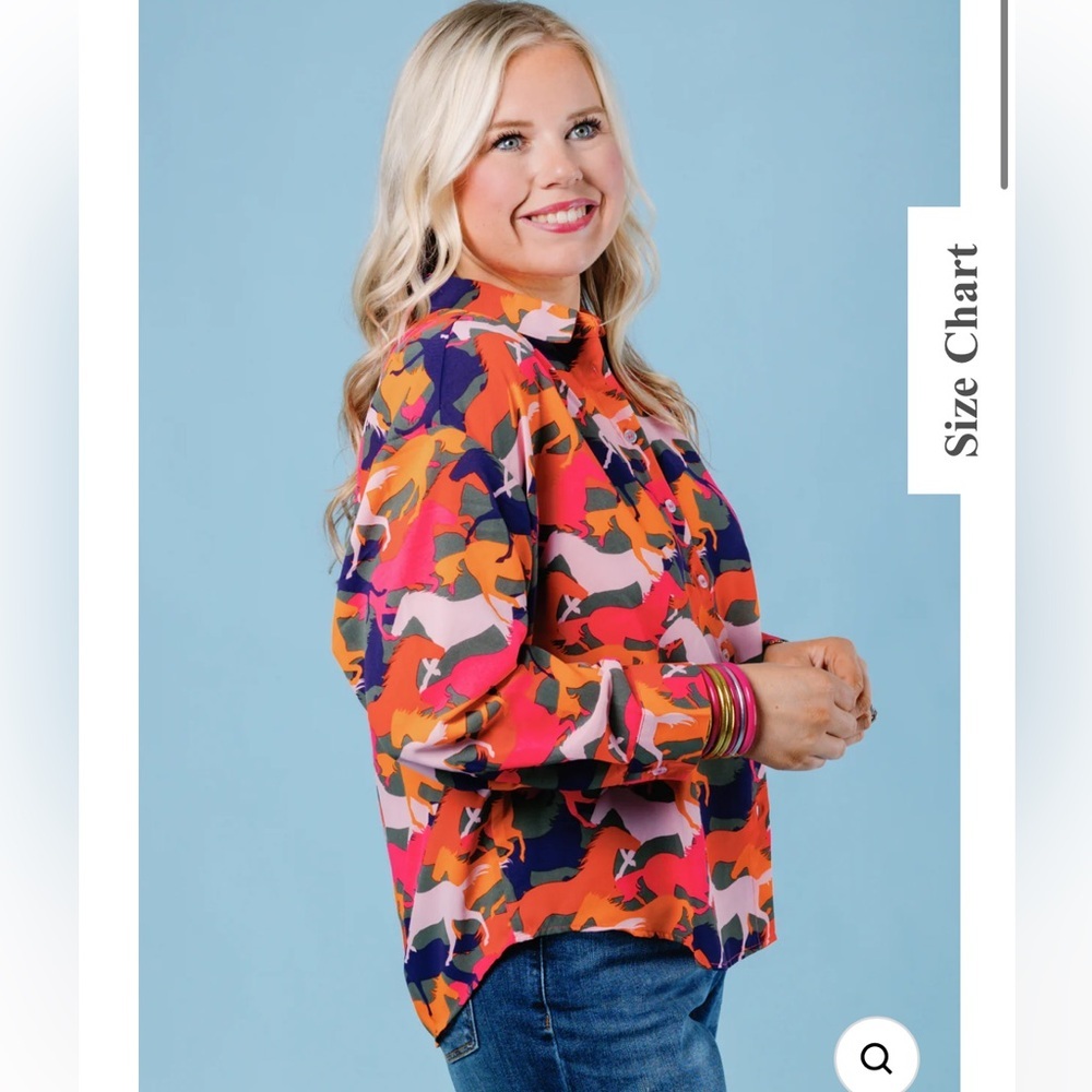 MICHELLE MCDOWELL | RONAN BLOUSE MANE EVENT Small - Picture 2 of 8